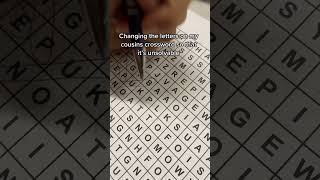 She was not happy #crossword #prank