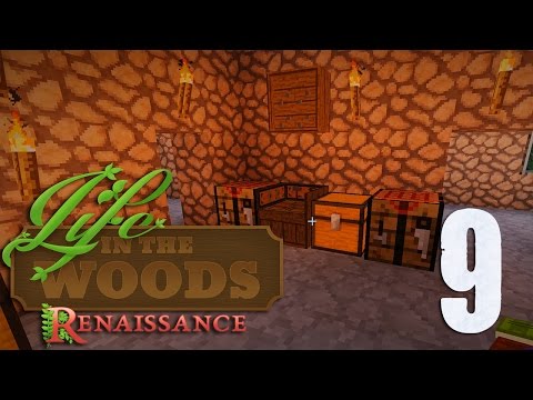 Life in the Woods: Renaissance - Ep 9 - Bibliocraft and Easy Crafting Table! (Minecraft)