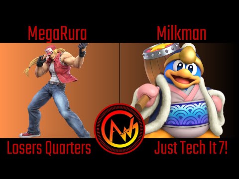 AWG Just Tech It 7 Losers Quarters - MegaRura (Terry) Vs Milkman (King DeDeDe) Smash Ultimate - SSBU
