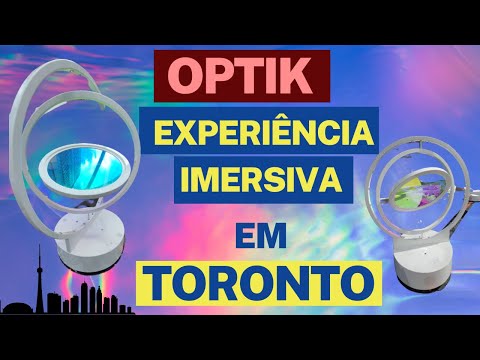 Descubra a magia do Optik :uma experiência imersiva de som e luz para todas as idades em Toronto!