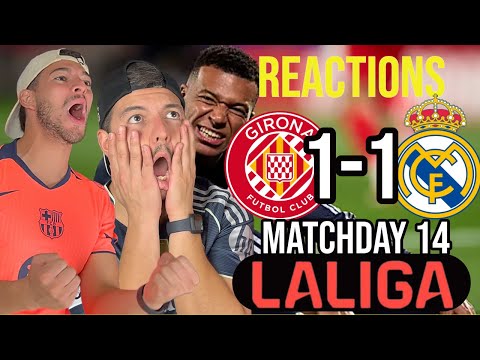 🚨FAN REACTIONS: REAL MADRID CRISIS! 3rd STRAIGHT DRAW | Madrid 1-1 Girona | Barça GO TOP of La Liga