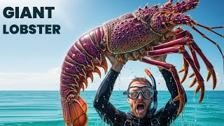 This giant lobster was caught