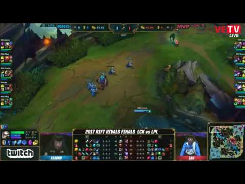 [Full game] RNG vs MVP Game 4 [Rift Rivals 2017 Finals] LCK vs LPL [09.07.2017]