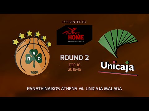 Highlights: Top 16, Round 2, Panathinaikos Athens 68-66 Unicaja Malaga