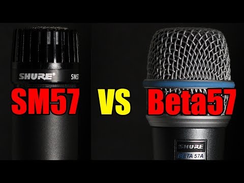 Shure Beta 57 vs Shure SM57 (acoustic guitar) (Pt. 1)