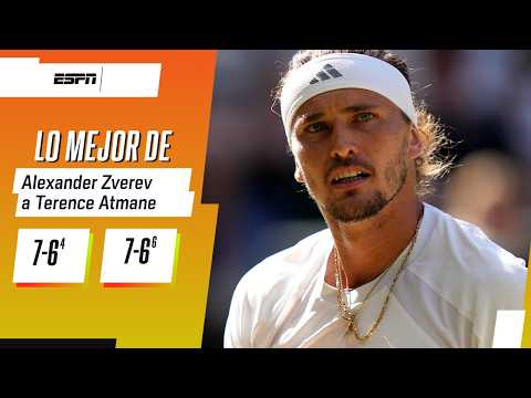 ZVEREV SUPERÓ DOS TIE-BREAKS ANTE ATMANE Y AVANZÓ A OCTAVOS EN CINCINNATI | RESUMEN
