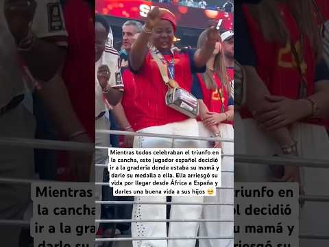 CONMOVEDOR 😰 Nico Williams le dio EL TRIUNFO a su MAMÁ en el MUNDIAL. #Mundial #españa