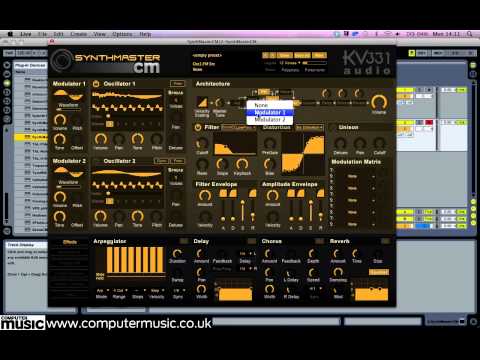 Dubstep screech with phase modulation in SynthMaster CM