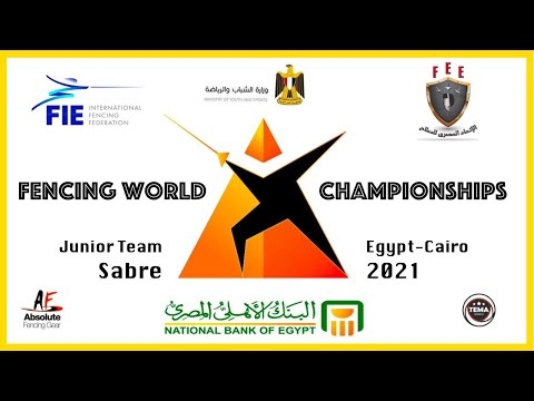 Fencing World Championships Egypt Cairo 2021 - Junior Team Sabre Piste Yellow