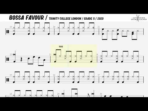 Bossa Favour - Trinity Drums 2020 Grade 3