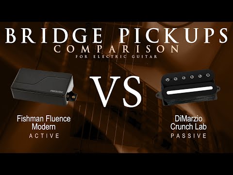 Fishman FLUENCE MODERN vs DiMarzio CRUNCH LAB - Bridge Guitar Pickup Comparison Tone Demo