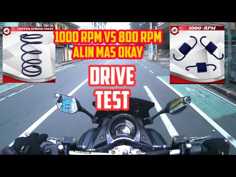 NMAX 155 DRIVE TEST CENTER SPRING 1000 RPM AND CLUTCH SPRING 1000 RPM HOW PERFORMANCE