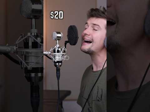 $20 vs. $2000 Microphone #Shorts #microphones #cover #short #singer #music #microphone