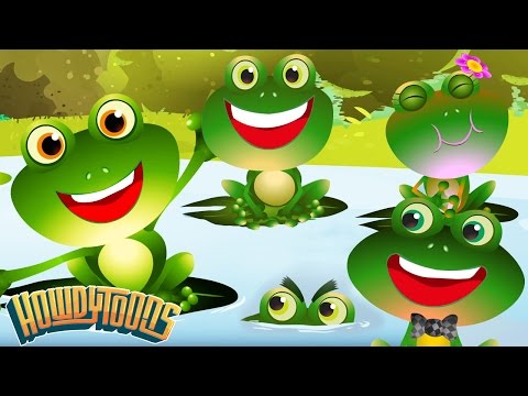 The Little Green Frog - Frog Songs for Kids by Howdytoons