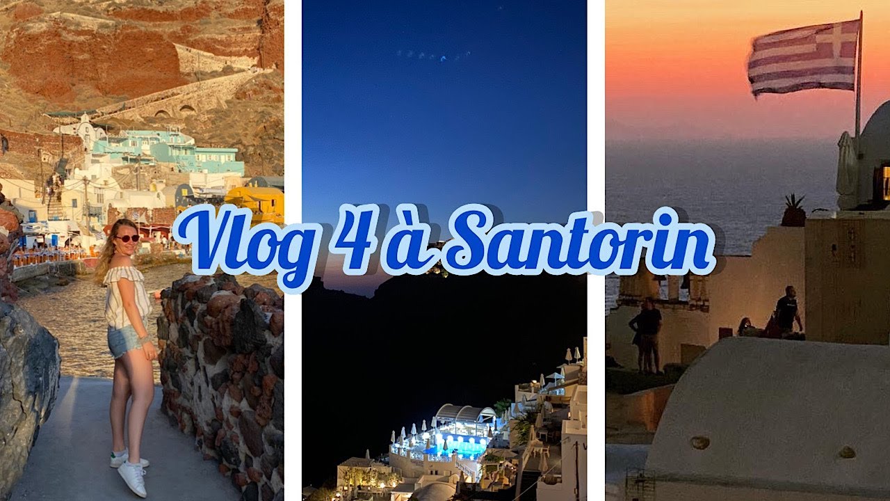 Vlog 4 - Coucher de soleil à Amoudi Bay à Oia 🦑