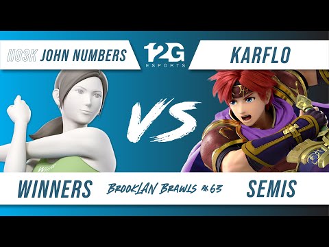 BrookLAN Brawls 63 - Ho3K | John Numbers (Wii Fit Trainer) v. Karflo (Roy) - Winners Semis