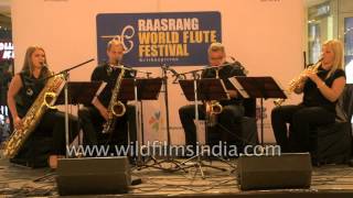 Riga Saxophone Quartet plays Jazz music in India
