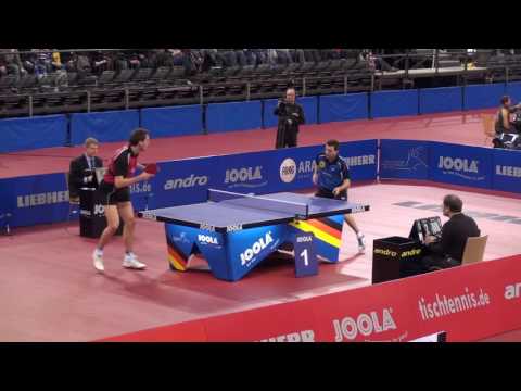 Tischtennis NDM Trier 20100307  Timo Boll   8 Steffen Mengel  1
