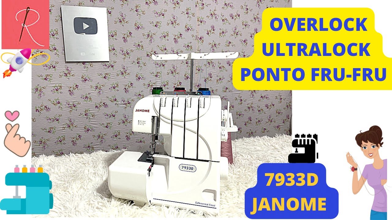 TESTANDO A MÁQUINA DE OVERLOCK / ULTRALOCK 7933D DA JANOME