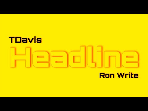 Ron Write x TDavis - Headline (Official Audio)