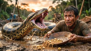 Cobra Sucuri Ataca Garimpeiros que Encontraram Mina Rica de Ouro no Rio Amazonas —História De Terror