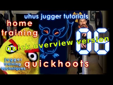 Overview: HOME JUGGER fencing footwork/attack training, for Staff and others  [UJT quickhoots #06]