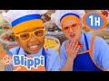Blippi S Pizza Challenge Shapes Sharing Fun With Kids Blippi Educational Videos