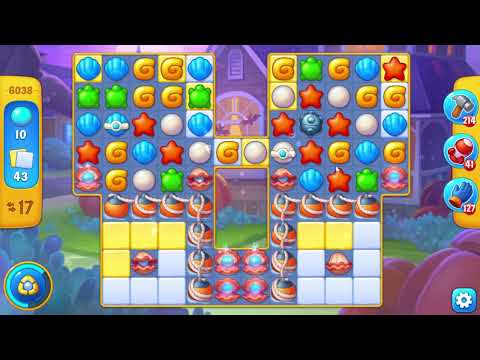 Fishdom 6038 Hard Level - 11 moves - NO BooSTERS