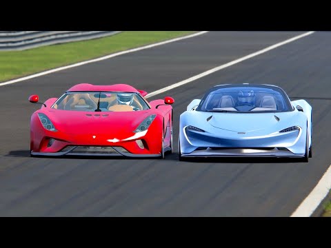 McLaren Speedtail vs Koenigsegg Regera - Monza