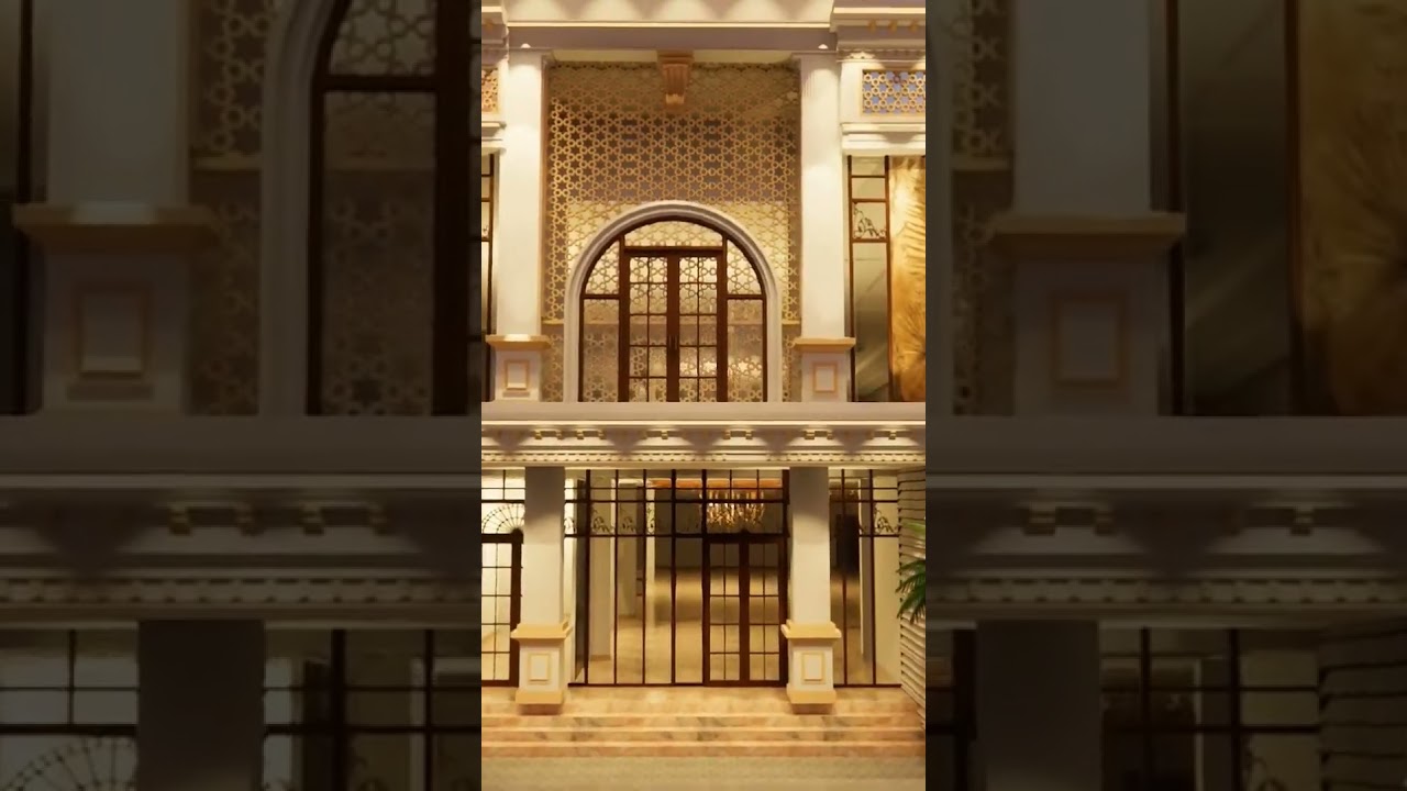 Modern Banquet hall facade design|modern facade design#yt#ytshortsindia #yt_shorts #diy#elevation