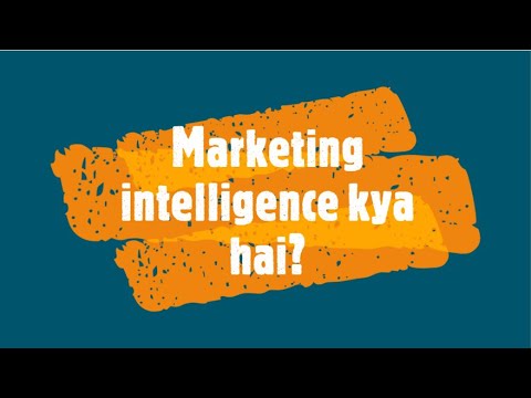 Marketing intelligence kya hai in Hindi? Learn marketing intelligence Video