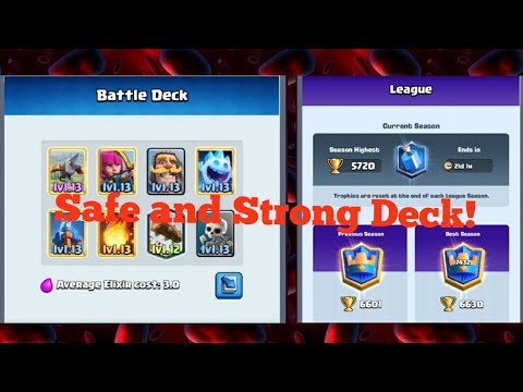 Push Trophy w/ X-Bow Cycle Deck - Clash Royale