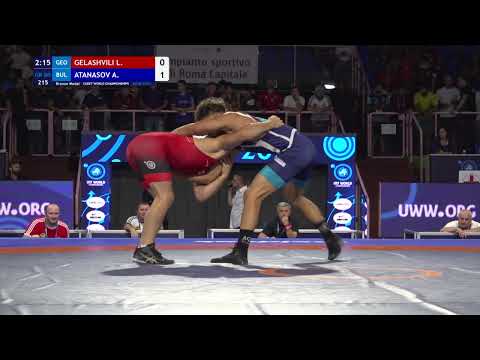 BRONZE GR - 80 kg: L. GELASHVILI (GEO) v. A. ATANASOV (BUL)