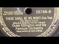 Duke Ellington "There Shall Be No Night" RCA Victor 26748 (1940) vocalist Herb Jeffries, Blanton