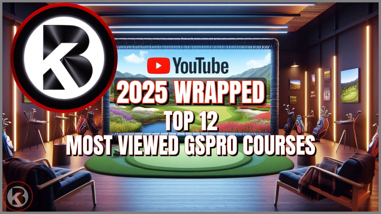 2025 Wrapped - Top 12 Most Viewed GSPro Courses