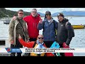 Marcelo Stancanelli cruzó nadando ida y vuelta el Canal Beagle