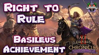 Chronicles: Alexander 4 - Right to Rule (Legendary) + Achievement | Age of Empir