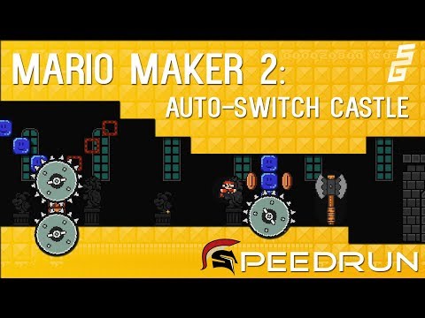 Mario Maker 2: Auto-Switch Castle - 5 Attempts at WORLD RECORD! (Personal Best)