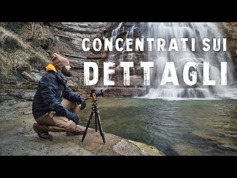 Una cascata in inverno - landscape photography