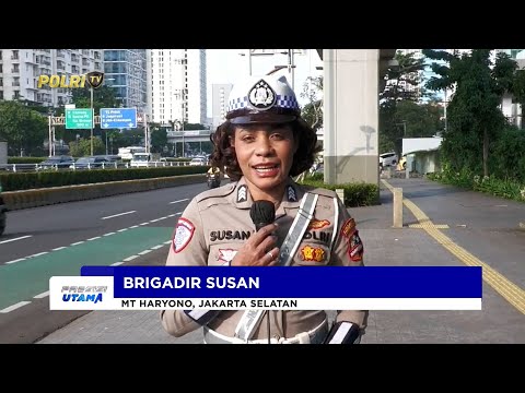 NTMC POLRI - PANTAUAN ARUS LALU LINTAS SORE DI MT HARYONO, JAKARTA SELATAN