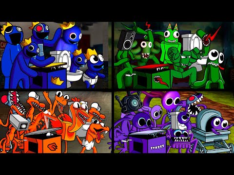 FNF Character Test ALL PHASES Rainbow Friends VS Rainbow Friends 🎶 Friends To Your End Song