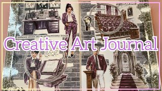 CREATIVE ART JOURNAL WITH ME | CREATIVE ART JOURNAL IDEAS