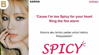 Download lagu aespa - Spicy EASY LYRICS/INDO SUB by GOMAWO mp3