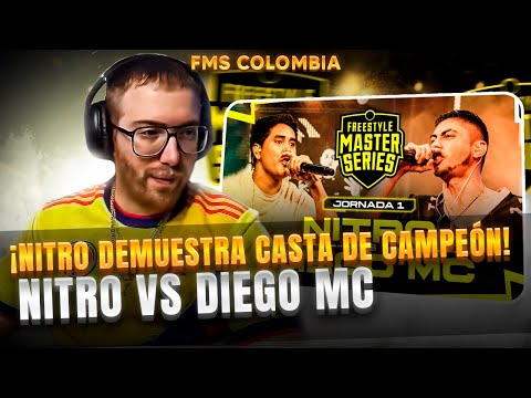 ¡NITRO DEMUESTRA CASTA DE CAMPEÓN! | NITRO VS DIEGO MC FMS COLOMBIA J1