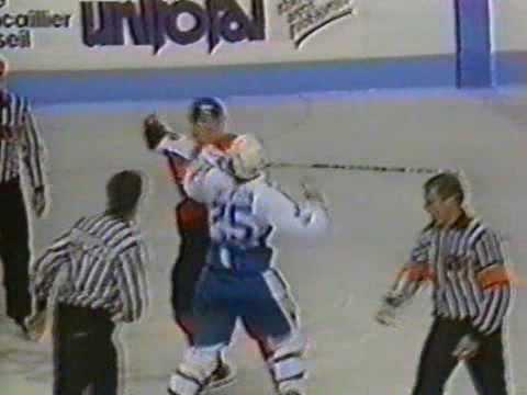 Scott Mellanby vs Jeff Jackson Nov 28, 1987