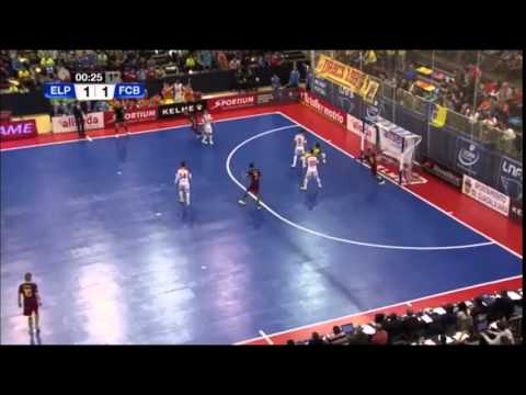 Gol Sergio Lozano (1-2) en ElPozo Murcia - FC Barcelona Lassa. Semis Copa España