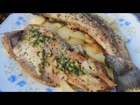 LUBINA ADOBADA A LA PLANCHA