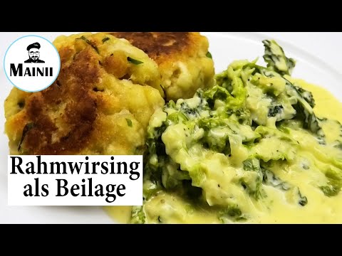 Rahmwirsing zubereiten / Wirsing Rezept mit Sahne als Beilage