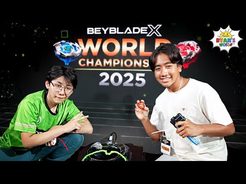 Ryan VS the Beyblade world champion! BEYBLADE X WORLD CHAMPIONSHIP 2025 in TOKYO, JAPAN!
