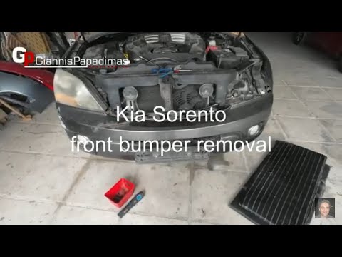 Kia Sorento front bumper removal
